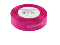 Wstążka satynowa 25mmx32m różowa Brewis